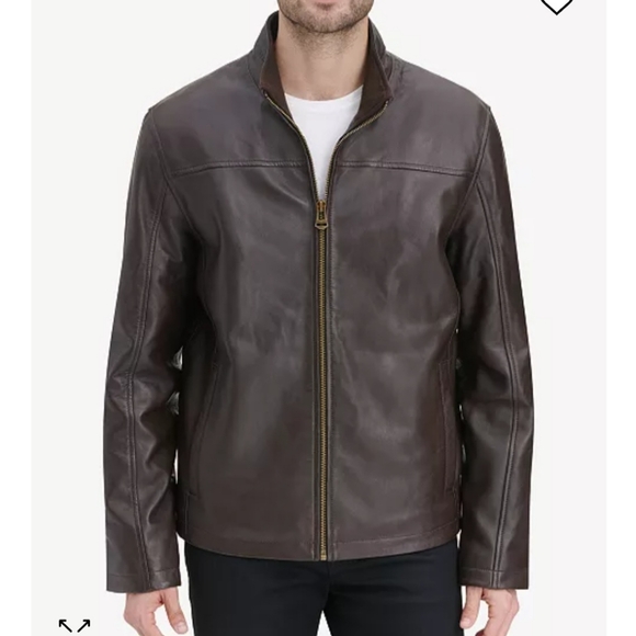 Cole Haan Men Smooth Leather Jacket - Picture 4 of 8